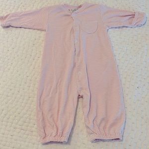 Kissy Kissy Pink/White Striped bodysuit